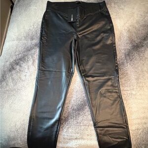 Fashion Nova Black Leather Leggings